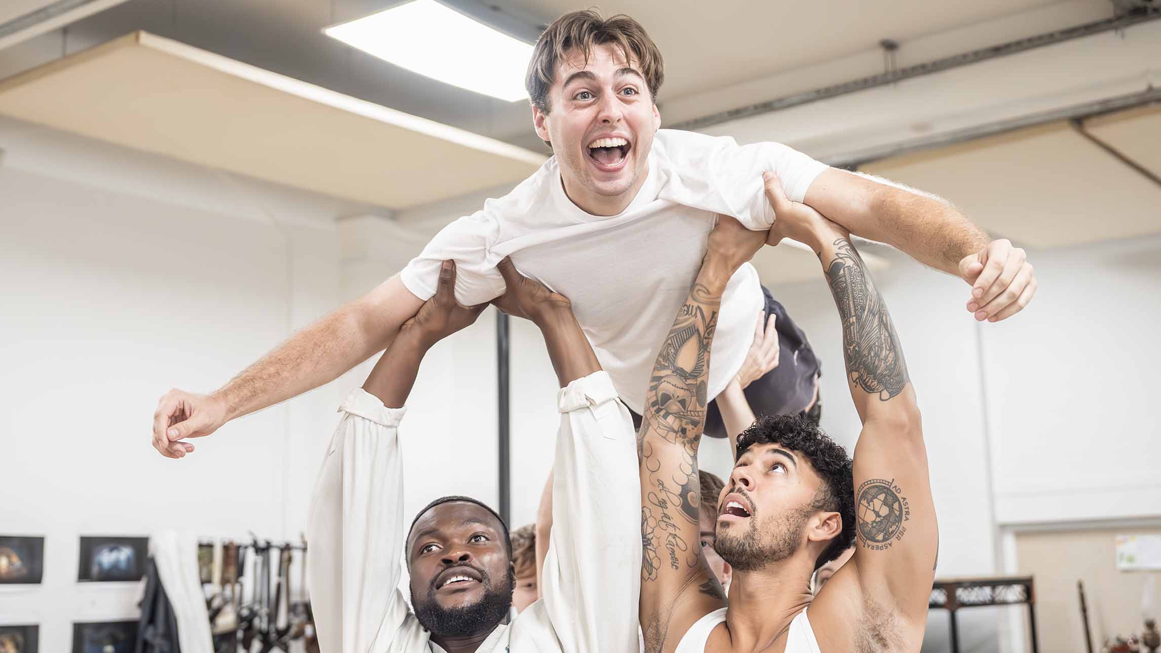 Cast of Wendy & Peter Pan in rehearsals