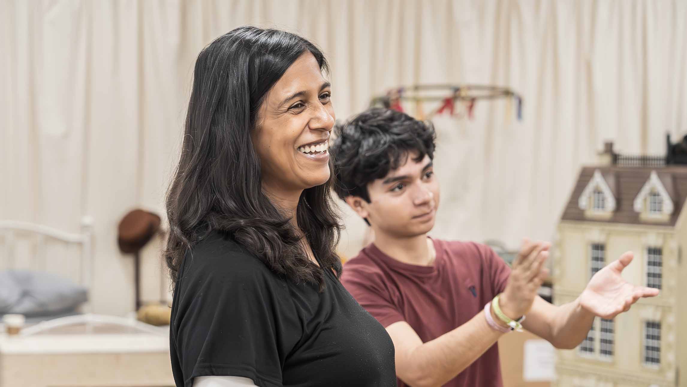 Cast of Wendy & Peter Pan in rehearsals