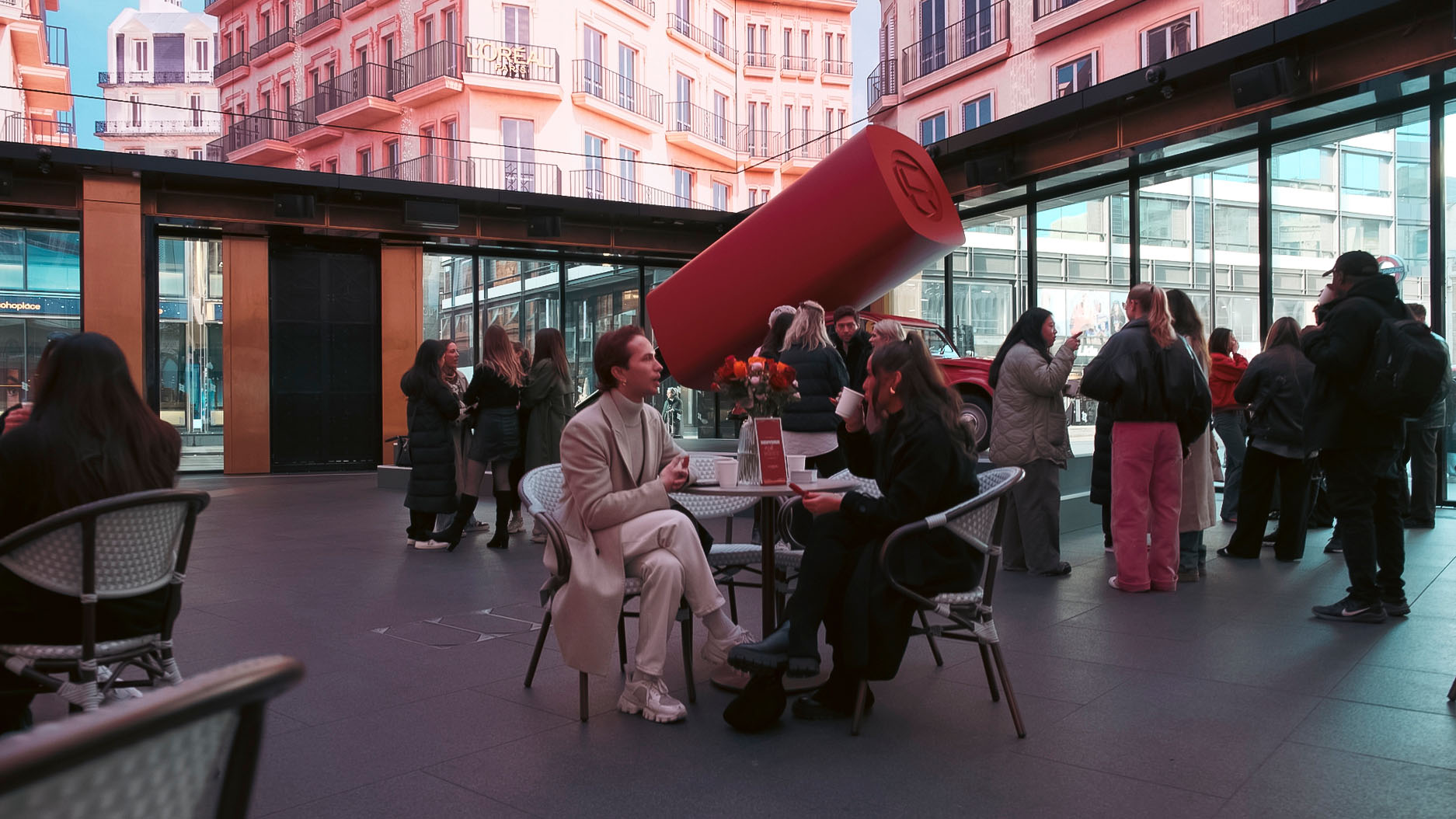 Loreal Paris people seated