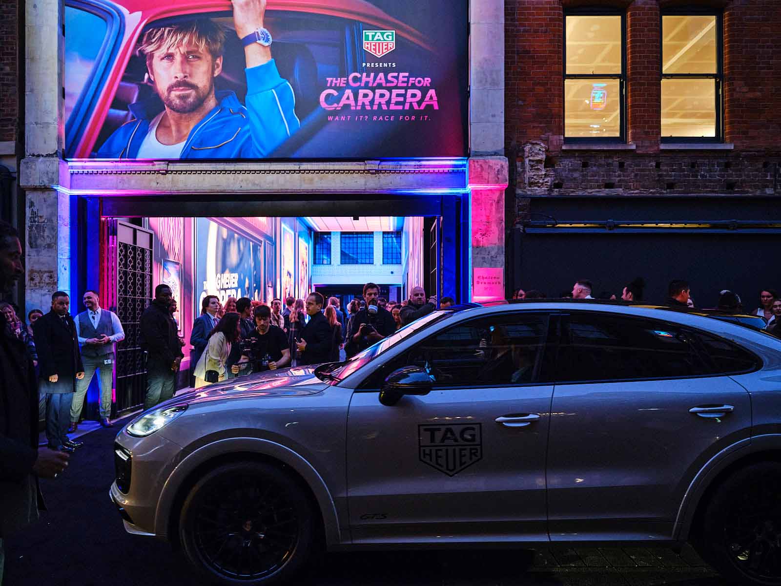 Tag Heuer 60th event arcade entrance