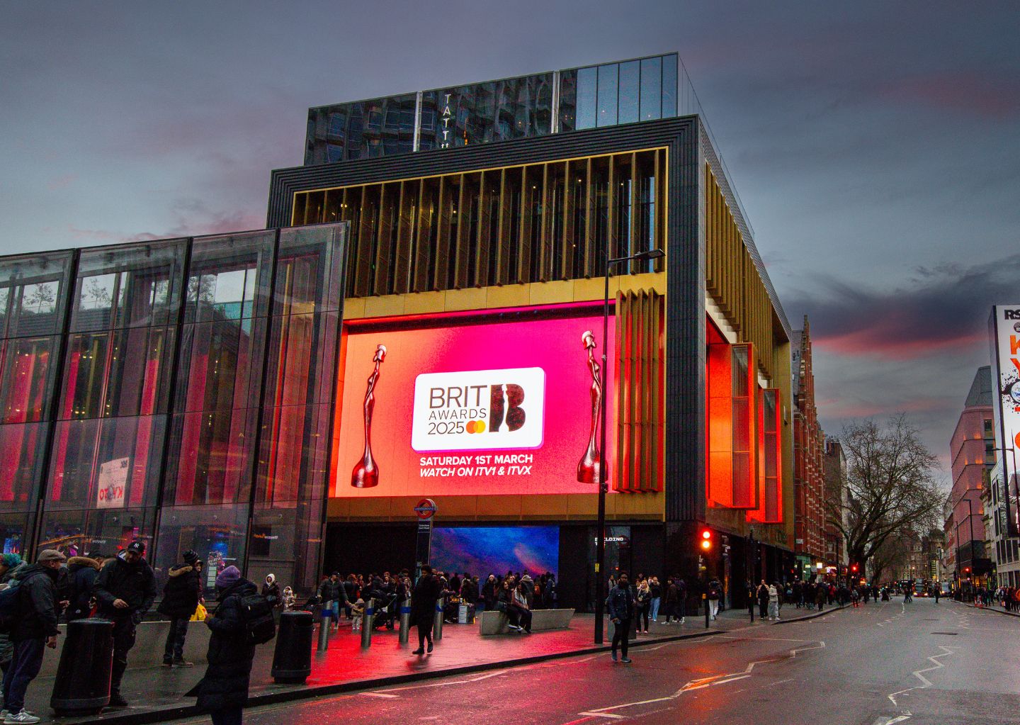 BRIT Awards Promotion on Outernet Screens